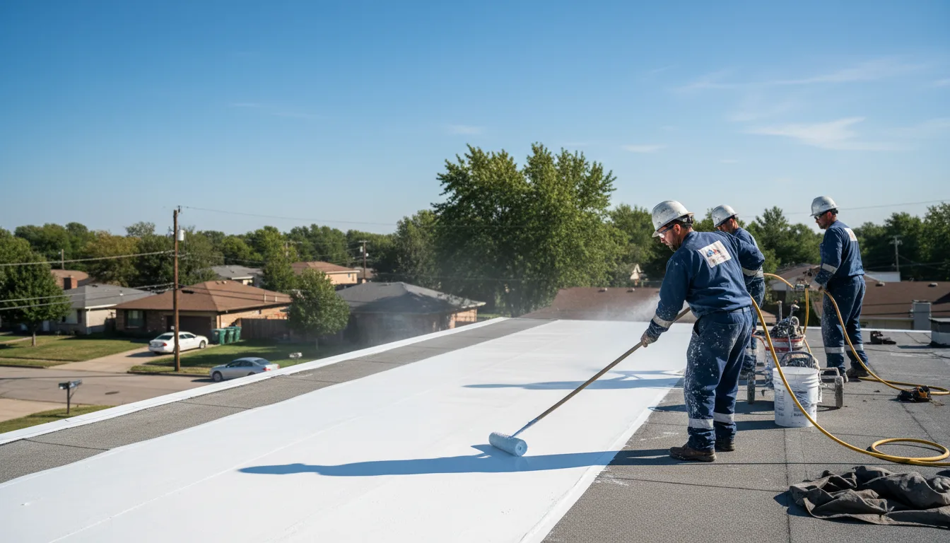 Commercial roof coating in Eaton Rapids, MI near me